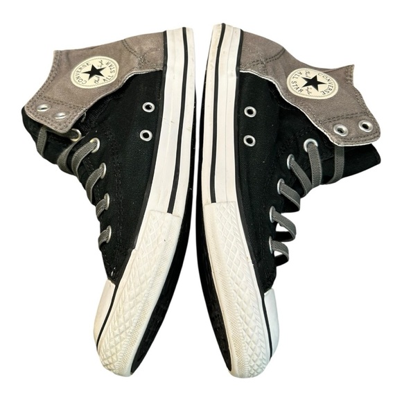 Converse Unisex 717659F fashion-sneakers  Black and Gray High-Top Sneakers - Picture 9 of 10